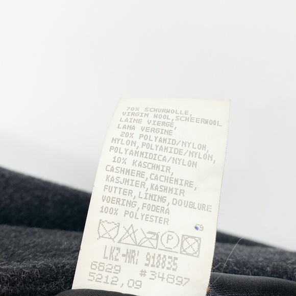 Helline Cashmere Virgin Wool Blazer Coat Charcoal - Picture 6 of 8